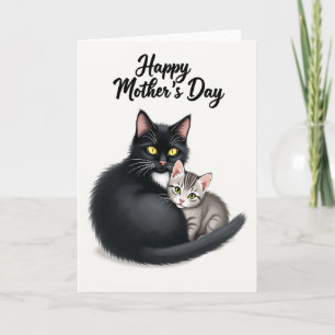 Cartão da Mãe do Gatinho Listrado