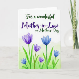 Cartão da Mãe em Aquarela