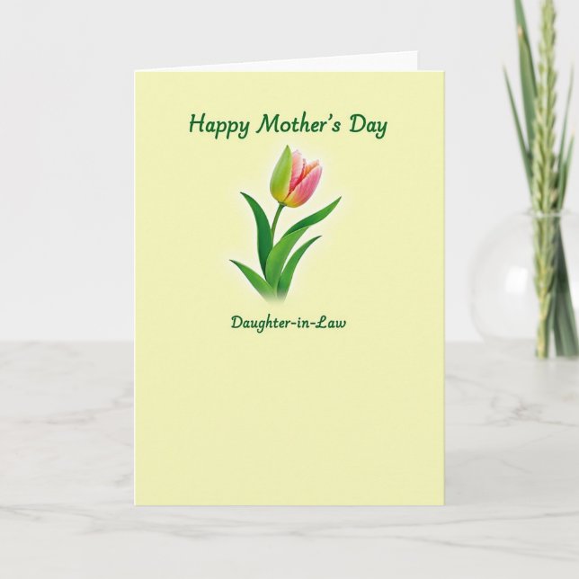 Cartão da Mãe Floral da Primavera (Frente)