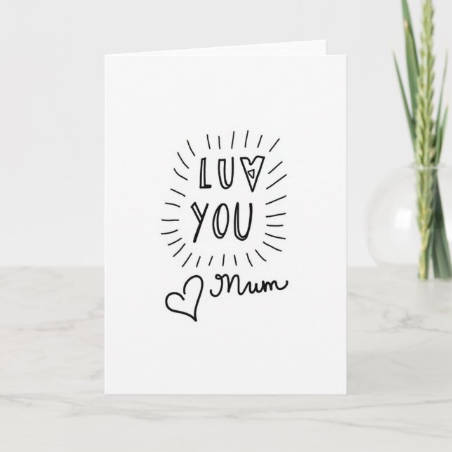 Cartão da Mãe que Irradia Amor (Frente)