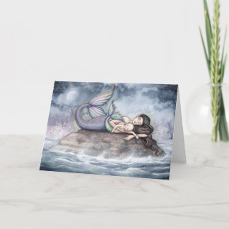 Cartão da Mãe Sereia e Bebê por Molly Harrison