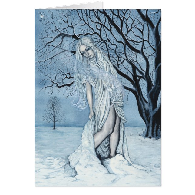 Cartão da mágica do inverno (Frente)