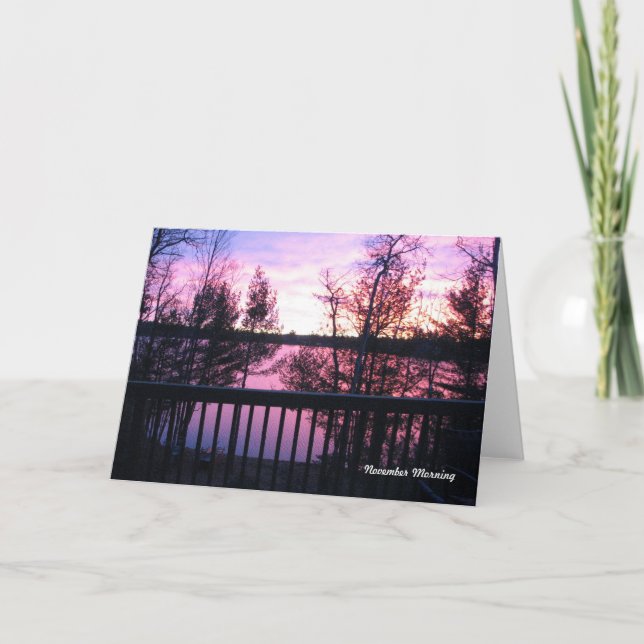 Cartão da Manhã de novembro (Frente)