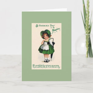 Cartão da manhã do dia de St Patrick do vintage