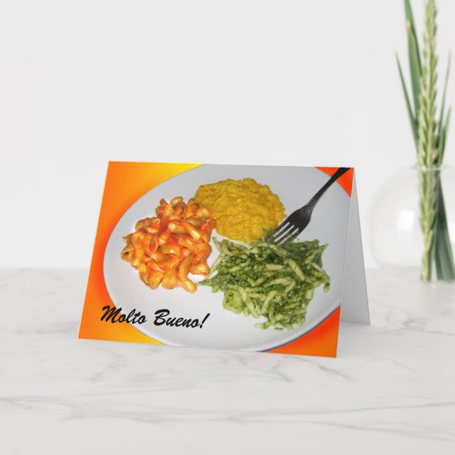 Cartão da massa de Molto Bueno (Frente)