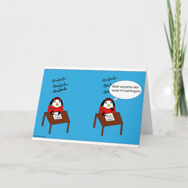 Cartão da matemática dos ódios dos Waddles (Frente)