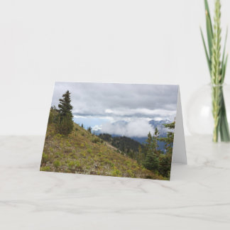 Cartão da montanha das citações do salmo