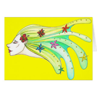 Cartão da mulher do Aqua