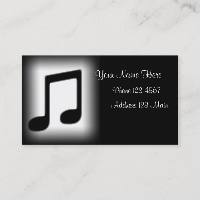 Cartão da música (Frente)