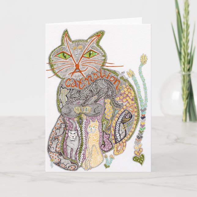 Cartão da nação do gato (Frente)