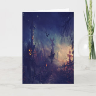 Cartão da noite do Dia das Bruxas
