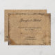 Cartão da noiva RSVP de Steampunk do vintage (Frente/Verso)