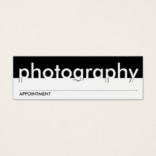 cartão da nomeação da fotografia