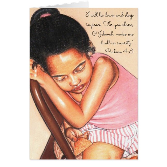 Cartão Dá o poder ao one~Scripture cansado (Frente)