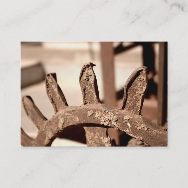 Cartão da oficina de construção mecânica de Ed (Frente)