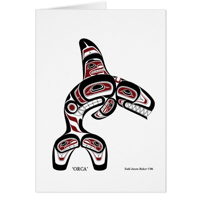 Cartão da orca pelo padeiro de Todd (Frente)