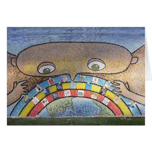 Cartão da parede da paz de CITYarts Harlem (Frente Horizontal)