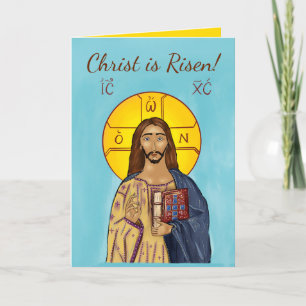 Cartão da Páscoa (Ícone de Cristo 2)
