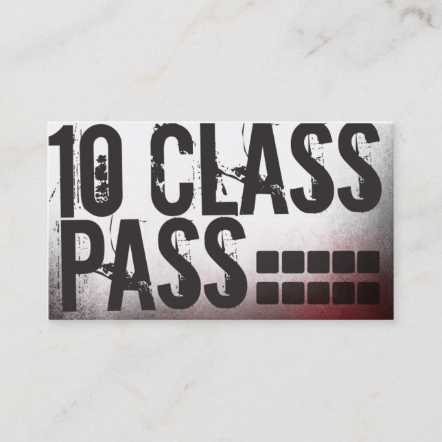 Cartão da passagem da classe do cartão de visita (Frente)