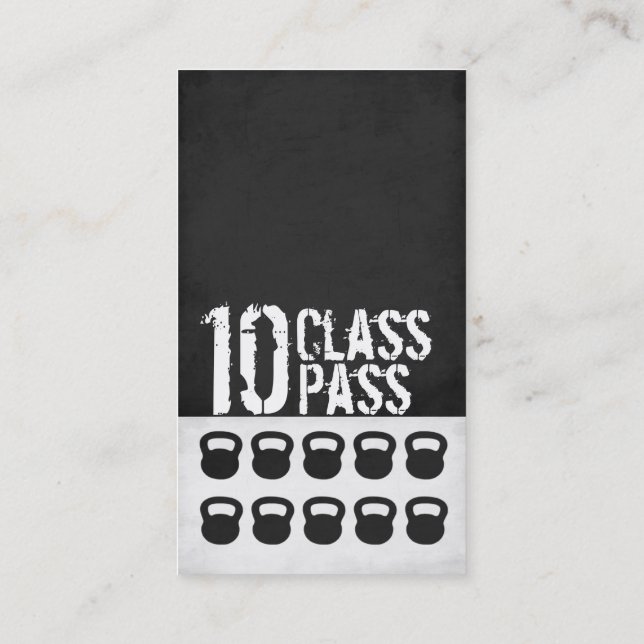Cartão da passagem da classe do cartão de visita (Verso)