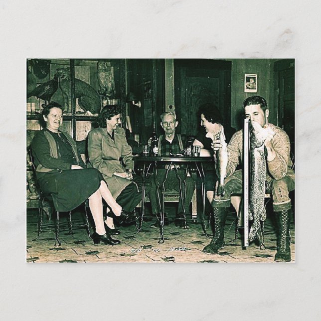 Cartão da pesca do Natal (Frente)