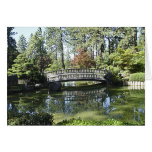 Cartão da ponte do jardim