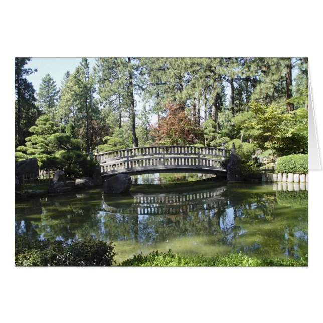 Cartão da ponte do jardim (Frente Horizontal)
