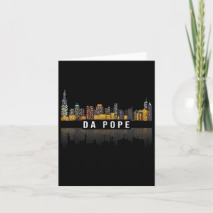 Cartão Da Pope Da América O Papa Leo Xiv Do Papa De Chica
