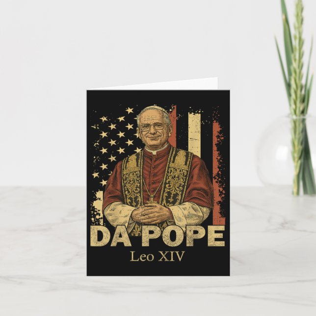 Cartão Da Pope Leo (Frente)