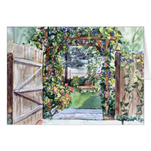 Cartão da porta de jardim de PMACarlson