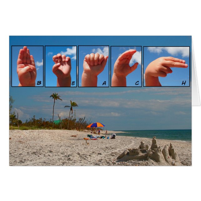 Cartão da praia de SLG (Frente Horizontal)
