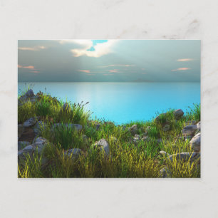 Cartão da praia rochosa