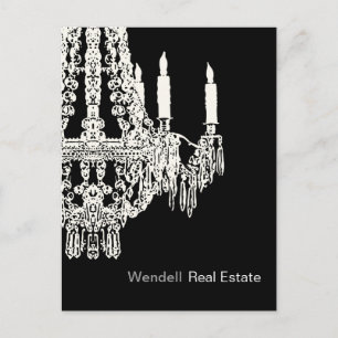 Cartão da propaganda do mediador imobiliário