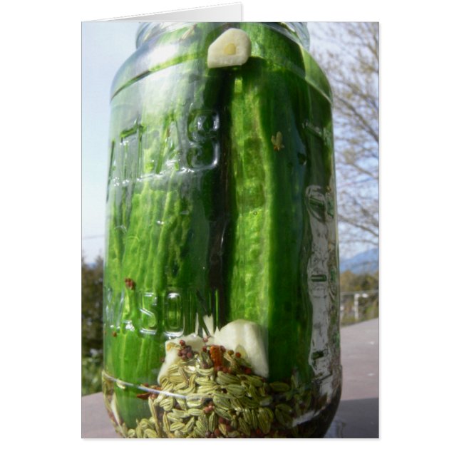 Cartão da receita da salmoura de aneto (Frente)