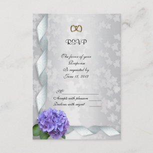 Cartão da resposta do Hydrangea