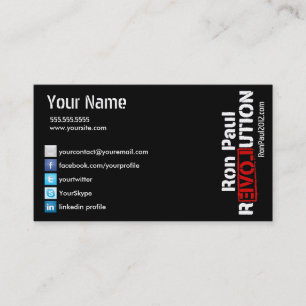 Cartão da revolução de Ron Paul