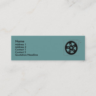 cartão da roda dentada