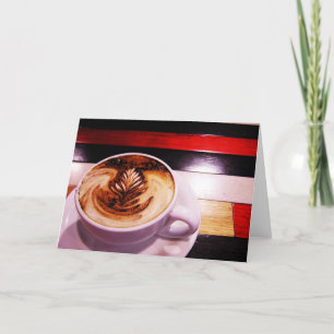 Cartão da ruptura de café