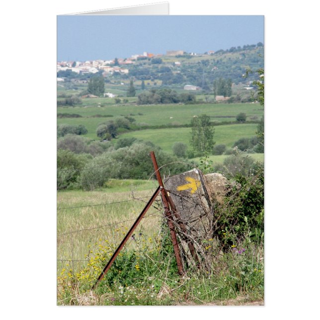 Cartão da seta e da cidade (Frente)