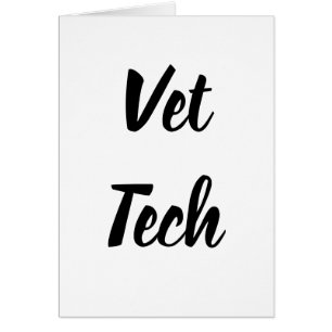 Cartão da tecnologia do veterinário