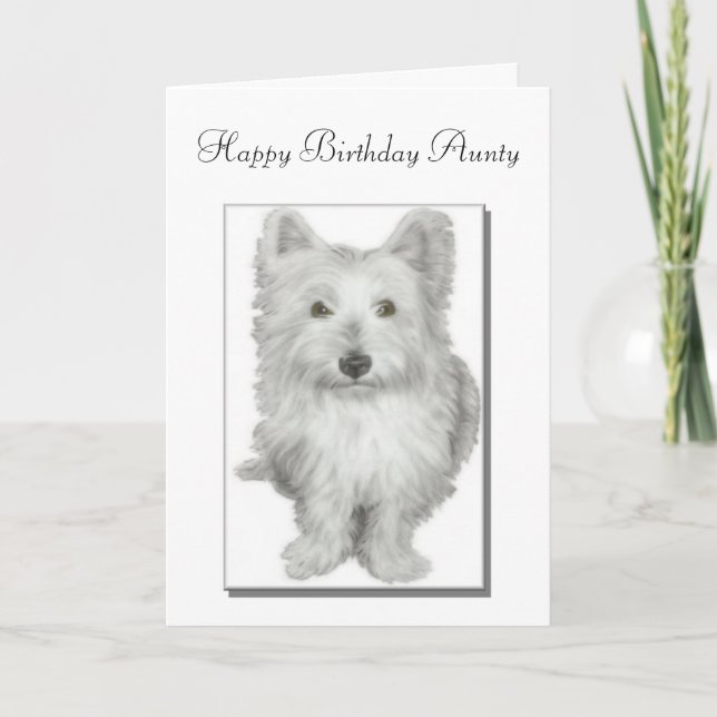 Cartão da tia Birthday (Frente)