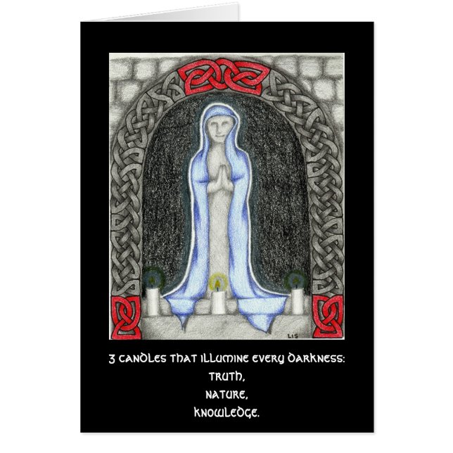 Cartão da tríade da vela (Frente)