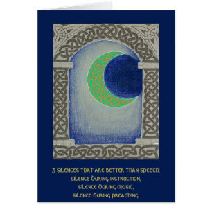 Cartão da tríade do silêncio
