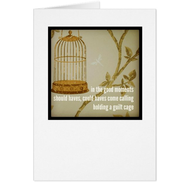 Cartão da viagem da demência: Nos bons momentos (Frente)