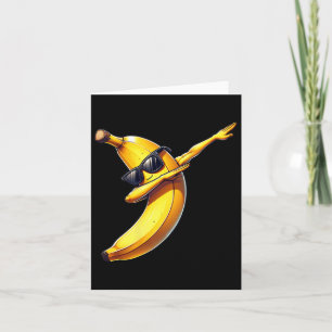 Cartão Dab Banana Dancing Dabbing Banana Fruta Memória 1