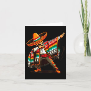 Cartão Dab Dance Dabbing Poncho Cinco De Mayo Men Mexican