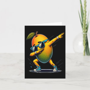 Cartão Dab Dance Mango Funny Dancing Dabbing Fruta