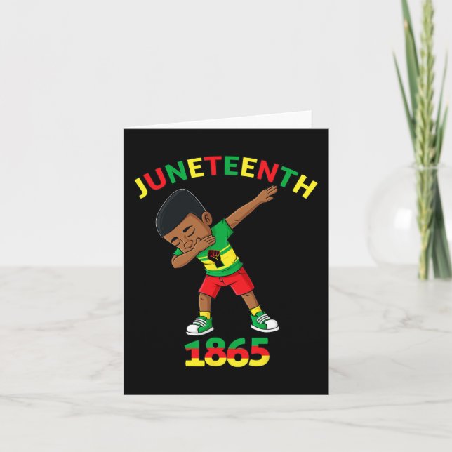 Cartão Dabbing Black King 1865 Brown Skin Boys (Frente)