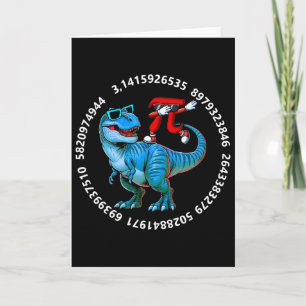 Cartão Dabbing Pi Em Fantasia De T-Rex Dia Do Pi Professo