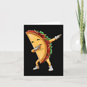 Cartão Dabbing Taco Cinco De Mayo Engraçado Garotos Mexic